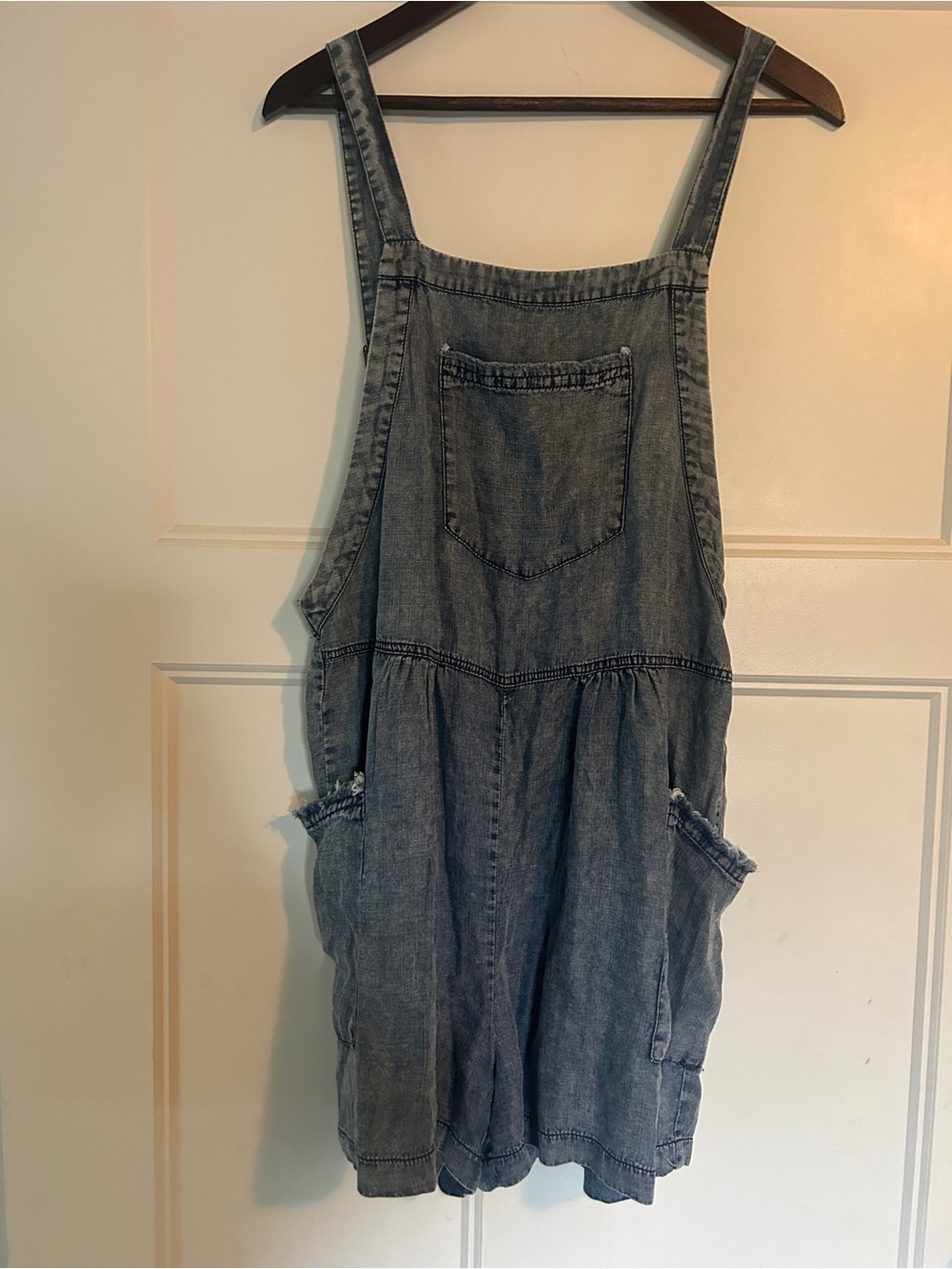 Eesome  Short Overalls Romper - Blue